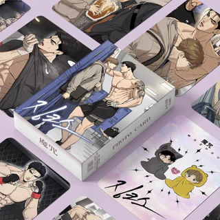 Dalee 55 cái / bộ Bưu thiếp BL Manwha Jinx Hàn Quốc, Giấy Manwha Jinx 3 inch trên thẻ Yong Joo Lomo, Jinx Dan Kim Jaekyung Joo Mini 3 inch JKorea Double manga card bookmark