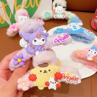 Bộ Sưu Tập Sanrio Hello Kitty Cinnamoroll My Melody Gripper Girl Ngọt Ngào Và Dễ Thương Sang Trọng Kuromi Cá Mập Kẹp Tóc Nữ Phụ Kiện Tóc Trẻ Em Quà Tặng