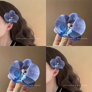 Hoa Nhân Tạo Phalaenopsis Kẹp Tóc Cô Gái Ngọt Ngào Bên Hoa Hồng Kẹp Tóc Mũ Đội Đầu Bên Kẹp Tóc Phụ Kiện Tóc Nữ