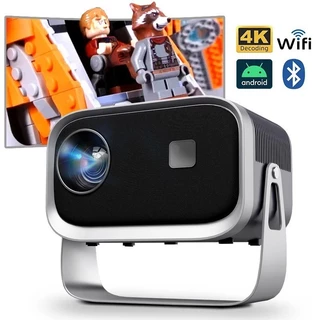 A003 Ultra Android 11 Máy Chiếu 3D Rạp Chiếu Phim Gia Đình WIFI6 Đồng Bộ Điện Thoại Thông Minh IOS 1080P 4K Phim LED Di Động MINI Video Chiếu