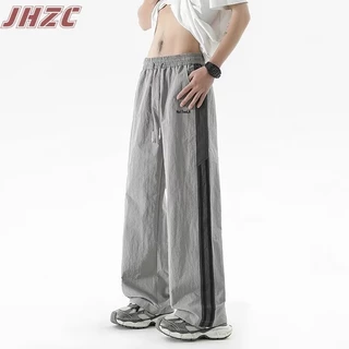 Quần nam JHZC mùa hè Mỹ retro thời trang đơn giản quần thể thao ống rộng khô nhanh