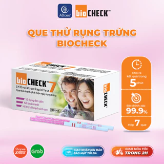 Que thử rụng trứng Biocheck Test hộp 7 que Chính Xác 100%