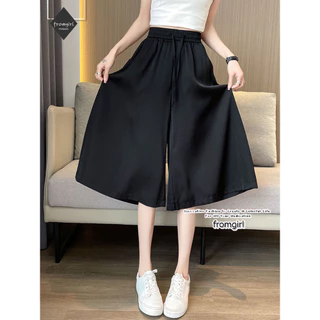 Quần ống rộng nữ mùa hè mỏng dáng rộng dáng rộng hakama quần nỉ nữ