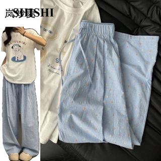 SHISHI quần ống rộng Quần Túi Hộp cozy INS Phong cách chic WFK2451AT2 21Z240523