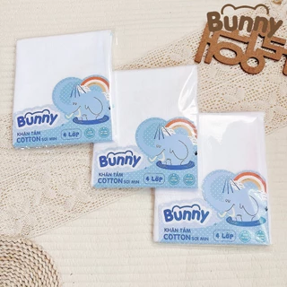 Khăn tắm 6 lớp BUNNY cho trẻ sơ sinh thấm hút mềm mịm, khăn xô truyền thống khăn tăm đa năng cho bé