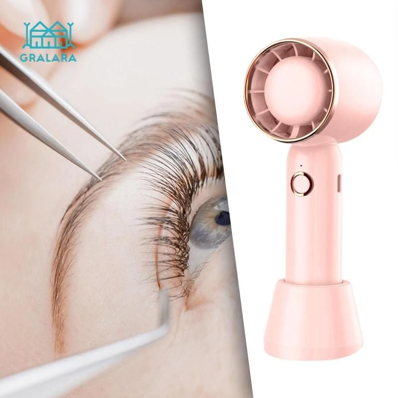 Quạt Lash 3 Tốc Độ Trẻ Em Bé Gái Nữ Mini Máy Thổi Điều Hòa Cầm Tay