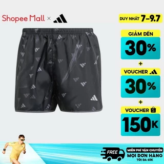 [7-9.7-VOUCHER 30%]adidas Chạy Quần Short Run It Brand Love Nữ Đen IL7221