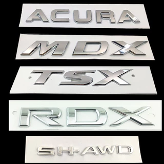 Xe Phía Sau Chữ Biểu Tượng Miếng Dán Tự Động Thân Xe Huy Hiệu Decal Cho Acura Integra MDX TL TSX RSX RDX NSX RLX RL ZDX