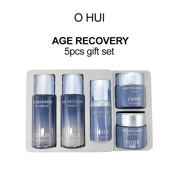 O HUI AGE RECOVERY 5pcs gift set /  skin softener / emulsion / essence / cream / eye cream