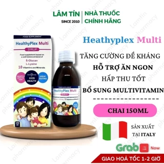 ✔(Tặng Khẩu Trang 4L Chất Chính Hãng) HealthyPlex Multi 150ml - tăng cường sức đề kháng  bổ sung vitamin & khoáng chất