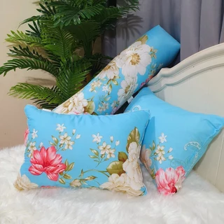 Combo 2 vỏ gối nằm + 1 vỏ gối ôm đồng bộ cotton poly SHOP CHIẾU XỊN