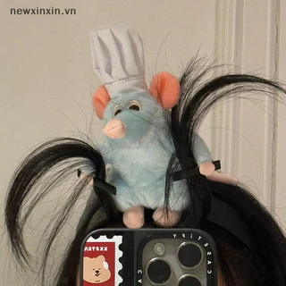 ^ N ^ Băng đô Disney Ratatouille Phim hoạt hình Búp bê sang trọng Kẹp tóc vành rộng Mũ che ảnh Trang trí sáng tạo Quà tặng cô gái {V}