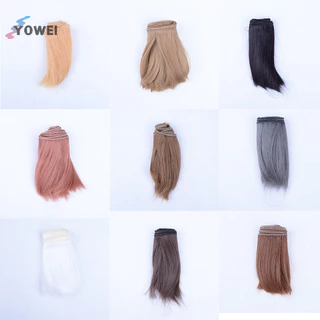 Yowei 10cmx100cm DIY Welf Fringe Tóc Giả Dây Nhiệt Độ Cao Cho 1 / 3 1 / 4 Búp Bê BJD VN