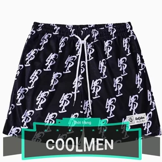 Quần Short Nam COOLMAN Mỏng Thẳng Rời In Chữ Thường Ngày Chia Quần Hợp Thời Trang Thương Hiệu Quần Thể Thao