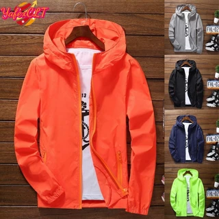 <YAFEXCLT>Quick Dry Hooded Windbreaker Jacket for Men and Women Outdoor Running Hiking