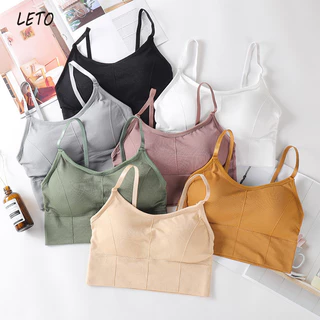 Leto 646 sling có thể điều chỉnh áo ngực bọc không dây đường may ống trên đáy áo ngực thể thao dành cho nữ