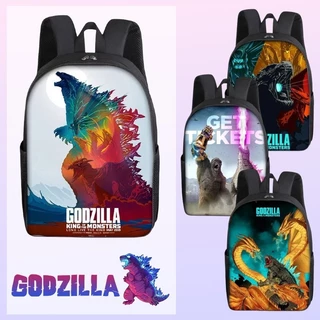 Ba Lô Godzilla 16 inch Godzilla vs Kong Ba Lô Dung Tích Lớn Đa Năng Đồ Dùng Học Sinh Du Lịch Túi Máy Tính Quà Tặng Sinh Nhật