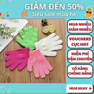 Găng tay tắm làm sạch da giá tốt - Găng tay massage dưỡng ẩm chống trượt cho da , Nguyễn Thùy Store