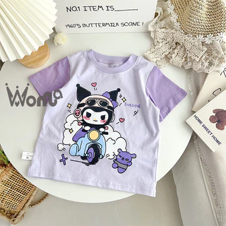 Áo thun cotton trẻ em WOMA màu kẹo