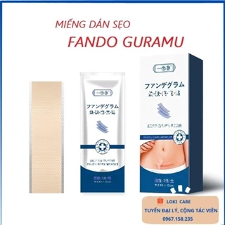 Miếng dán mờ sẹo silicone y tế FANDO GURAMU, LAIMEI. Công nghệ Nhật Bản, giúp làm mờ sẹo lồi,  sẹo phẫu thuật, sau sinh.