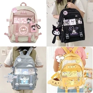 Ba Lô Thời Trang Cho Nữ Y2k Bé Gái Ba Lô Túi Đeo Vai Fwomen Học Sinh Túi Sanrio Cinnamoroll Túi Hoạt Hình