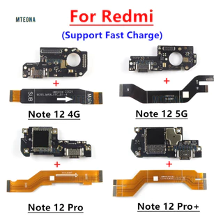Dành Cho Xiaomi Poco X5 Pro Redmi Note 12 Pro Plus 4G 5G Dock Kết Nối Cổng Sạc USB Cáp Mềm Ban Có Micro