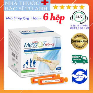 Mua 5h tặng 1h = 6 hộp Midu Menaq7 phát triển chiều cao tối ưu cho trẻ. Midu Mena Q7