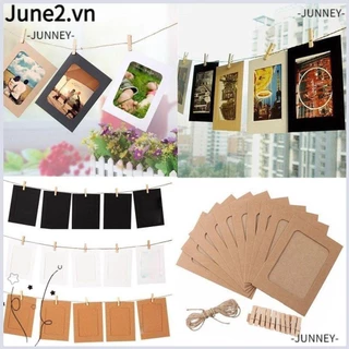 Junney 10 Chiếc 3-6 inch Khung Ảnh Có Kẹp Và Dây Thủ Công Dự Tiệc Cung Cấp Trang Trí Đám Cưới Handmade