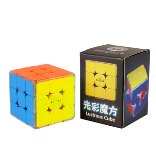 Shengshou Lustrous Cube 3x3 Magnetic Speed Cube Night Glow Rechargeable Cube Puzzle Toys