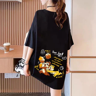 Ranzihui 100% Cotton Tee Thương Hiệu Mới 100% Cotton Unisex Áo Thun Nữ Tay Ngắn In Hình Nam Nữ Baggy Cổ Tròn Áo Rời