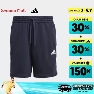 [7-9.7-VOUCHER 30%]adidas Phong cách sống Quần short vải thun da cá 3 Sọc Essentials Nam Màu xanh da trời GK9598