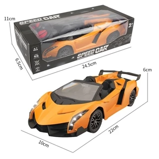 Xe đua điều khiển từ xa Bugati Lamboghini tốc độ 1/18 có âm thanh, đèn và pin sạc