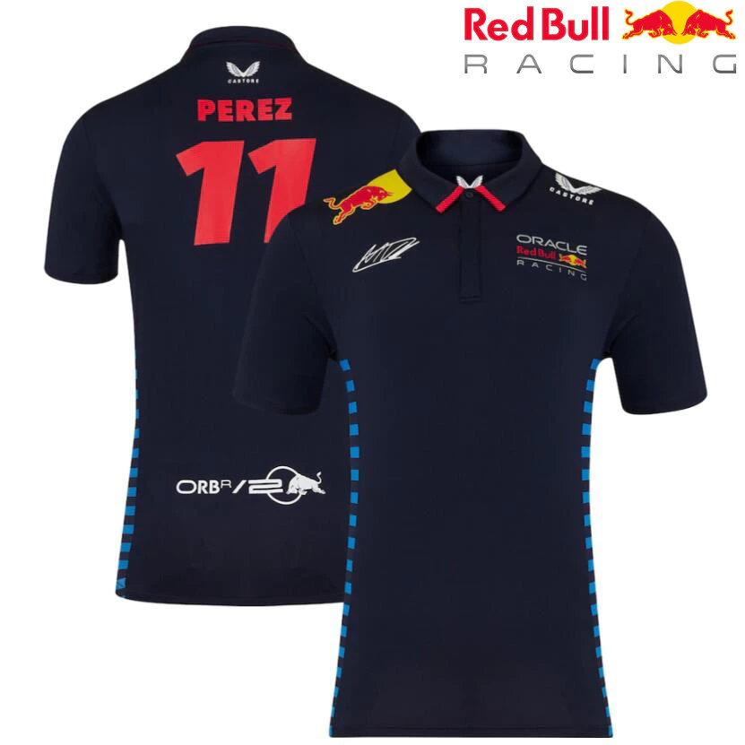 Áo đua F1 mới nhất 2024 + Áo Polo đội Oracle Red Bull 2024 F1 + Áo thun ngắn tay nam nữ mùa hè