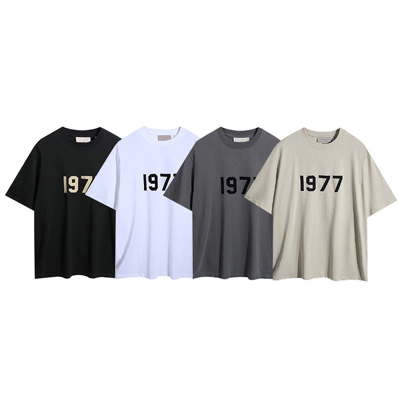 Bán Chạy Nhất 0F0G6 Nam Nữ Áo Thun Cotton Số 1977 Áo Sơ Mi Tay Ngắn Plus Kích Thước Tee Unisex