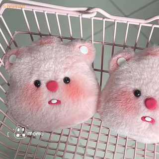 Siyuyan Dễ Thương Sáng Tạo Sang Trọng Loopy Beaver Mặt Dây Chuyền Móc Khóa Túi Trang Trí Phụ Kiện Kawaii Mặt Dây Chuyền Búp Bê Cặp Đôi Móc Khóa Quà Tặng VN