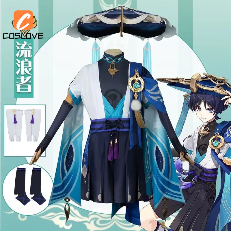 Genshin Tác Động Anime Trò Chơi Scaramouche Cosplay Trọn Bộ Trang Phục Hóa Trang Quần Áo Đảng Trang Phục Đồng Nhất Cos Accesories