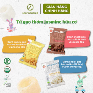 Bánh snack gạo hữu cơ Nobi Nobi 40g (cho bé từ 18 tháng)