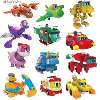 Aeroflash Min Biến dạng Gogo, Nhân vật hành động Dino Đồ chơi khủng long Xe biến hình REX, Chirstmas Motorboat Máy bay ABS Gogo Dino Explorers Đồ chơi trẻ em