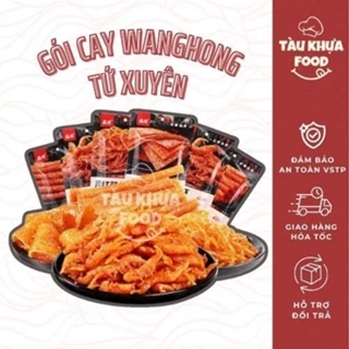 Gói Cay Wanghong Tứ Xuyên, Que Cay Sợi Cay Mix Vị Đồ Ăn Vặt Nội Địa 65G | Tàu Khựa Food