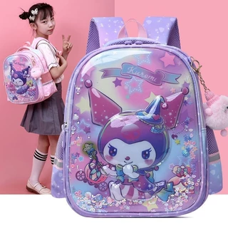 Kuromi Phong Cách Mới Bán Chạy Schoolbag Trẻ Em Mẫu Giáo Bé Gái Ba Lô Dễ Thương Nhẹ Giảm Gánh Nặng Hoạt Hình Ba Lô