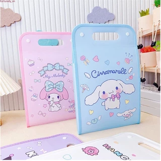 【Sẵn sàng】 Túi đựng đàn accordion di động Sanrio A4 hoạt hình dễ thương dành cho học sinh Lưu trữ và sắp xếp phổ biến hiện vật Phân loại chủ đề Thư mục giấy kiểm tra