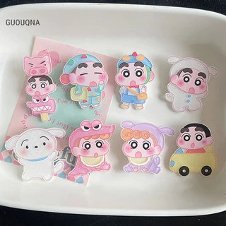 Guouqna Kawaii Phim Hoạt Hình Crayon Shin-Chan Acrylic Kẹp Tóc Dễ Thương Ngọt Ngào Anime Hình Nổ Kẹp Bên Kẹp Mũ Đội Đầu Cho Bé Gái Quà Tặng Sinh Nhật BASL