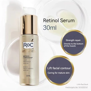 Roc Retinol Intensive Anti-Wrinkle Serum Tẩy tế bào chết ban đêm Làm mịn nếp nhăn Sửa chữa làn da Điều trị da mặt 30ml