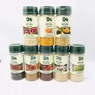 Gia vị tự nhiên bột sả nghệ gừng hành tỏi tiêu ớt quế điều đỏ DH Food Natural