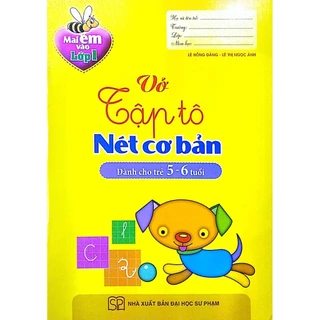 Sách - Vở Tập Tô Nét Cơ Bản - Dành Cho Trẻ 5-6 Tuổi