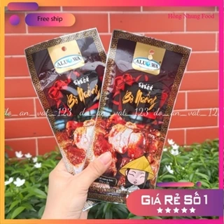 [Freeship] Sale Sale Snack bò nướng Aluowa thơm cay gói 25g _Hồng Nhung Food