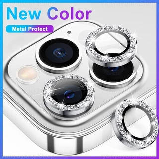 Nắp đính đá bảo vệ camera sau thích hợp cho iPhone 11 12 13 14 15 Pro Max 14 15 Plus 13 12 Mini