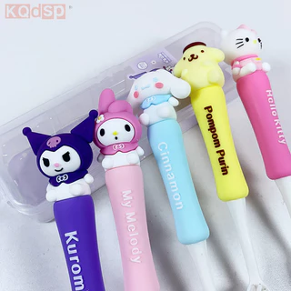 Widefiling Sanrio Mềm Tóc Bàn Chải Đánh Răng Có Hộp Kuromi Hello Kitty Tay Cầm Silicon Bàn Chải Đánh Răng Nhà Hoặc Du Lịch Làm Sạch Miệng Cô Gái Quà Tặng Đẹp