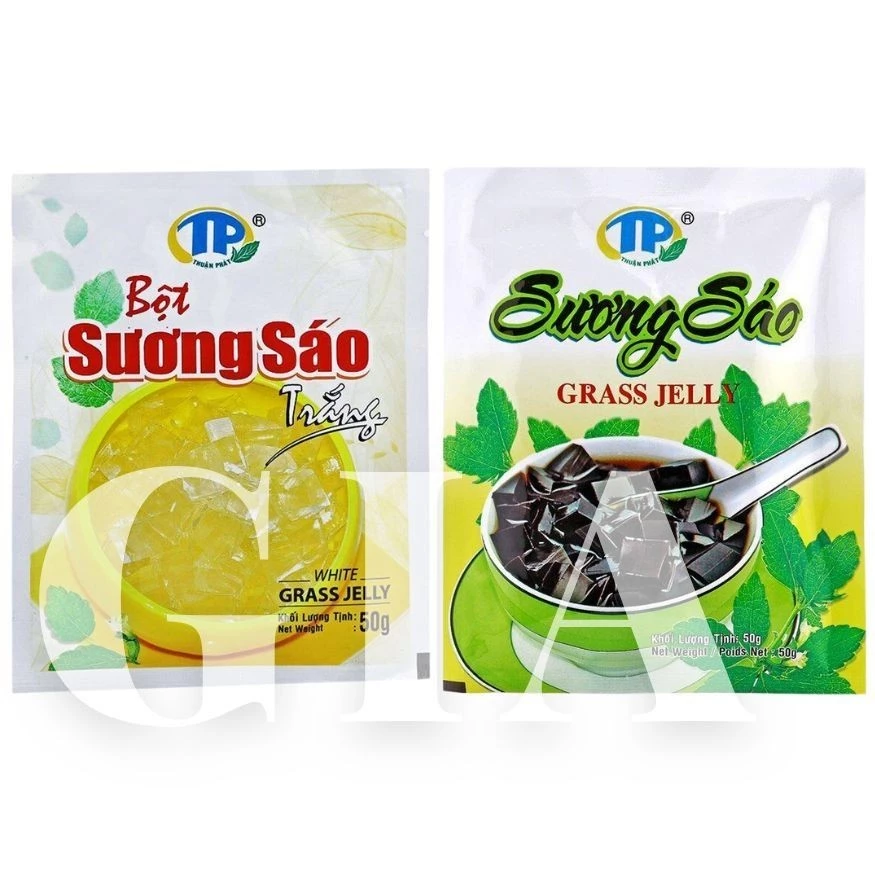 Bột sương sáo Thuận Phát GRASS JELLY đen, trắng gói 50g