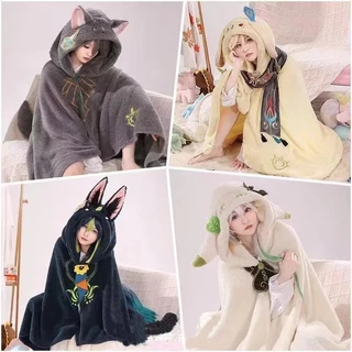 Genshin Impact cosplay Wendy Cavalier Heisen áo choàng ngoại vi có mũ trùm đầu lười biếng điều hòa chăn ngủ trưa chăn